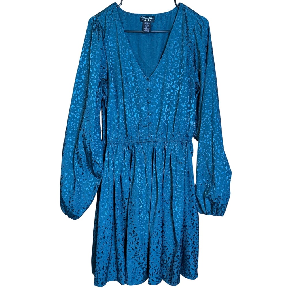 Wrangler Blue Long Sleeve Dress
